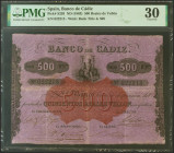 500 Reales. Sin fecha. Emisión III. (Edifil 2021: 80, Pick: S293). MBC. Encapusulado PMG30.