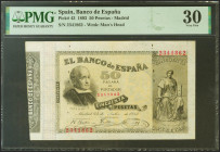 50 Pesetas. 24 de Julio de 1893. Sin serie. (Edifil 2021: 301, Pick 43). Raro, especialmente sin reparaciones, pequeños agujeros en las dobleces verti...