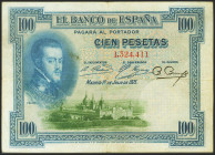 100 Pesetas. 1 de Julio de 1925. Sin serie. (Edifil 2017: 323). MBC.