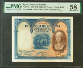 500 Pesetas. 24 de Julio de 1927. Sin serie y numeración posterior 1602000. (Edifil 2021: 352, Pick: 73c). Inusual en esta calidad. EBC++. Encapsulado...