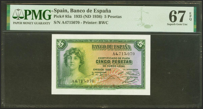 5 Pesetas. 1935. Certificado de Plata. Serie A. (Edifil 2021: 363a, Pick: 85a). ...