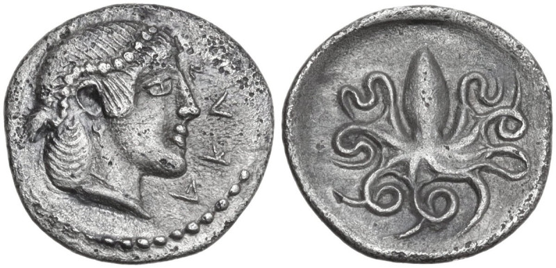 Sicily. Syracuse. Second Democracy (466-405 BC). AR Litra, c. 460-450 BC. Obv. Σ...