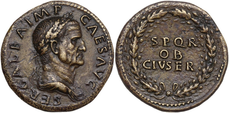 Galba (68-69). AE Sestertius, c. July AD 68-January AD 69. Obv. SER GALBA IMP CA...