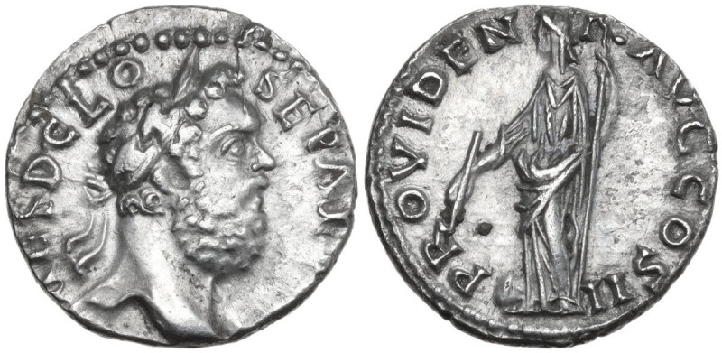 Clodius Albinus (195-197). AR Denarius. Lugdunum (Lyon) mint. Obv. [IMP C]AES D ...