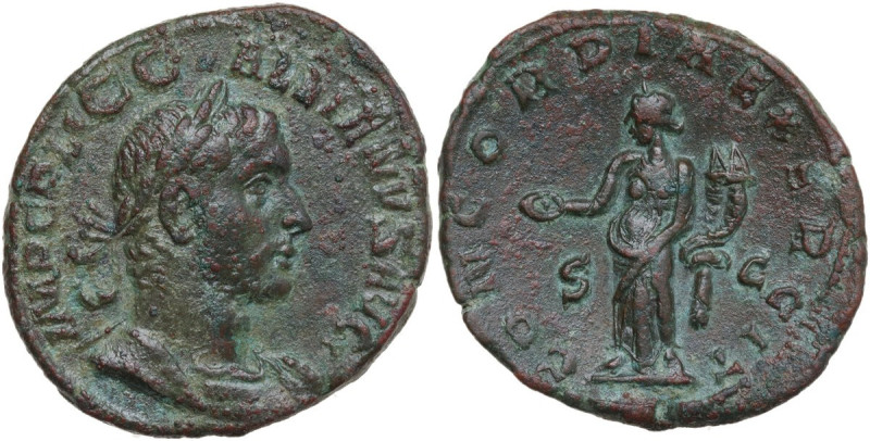 Gallienus (253-268). AE Sestertius, 254-255 AD. Obv. IMP C P LIC GALLIENVS AVG. ...