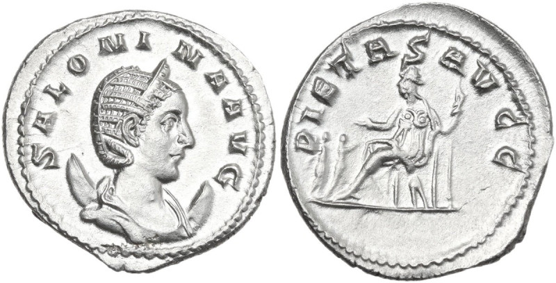 Salonina, wife of Gallienus (died 268 A.D.). AR Antoninianus, Rome mint. Obv. SA...