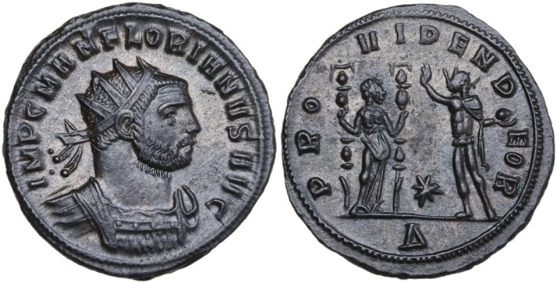 Florian (276 AD). BI Antoninianus, Serdica mint. Obv. IMP C MAN FLORIANVS P AVG....