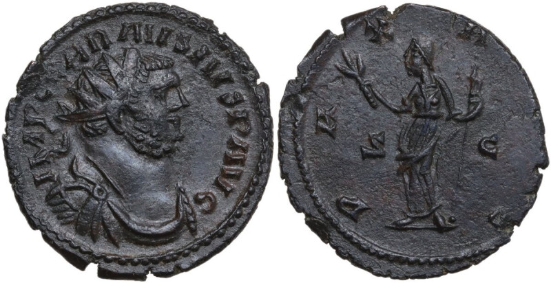 Carausius (287-293). BI Antoninianus. Obv. IMP C CARAVSIVS P AVG. Radiate, drape...