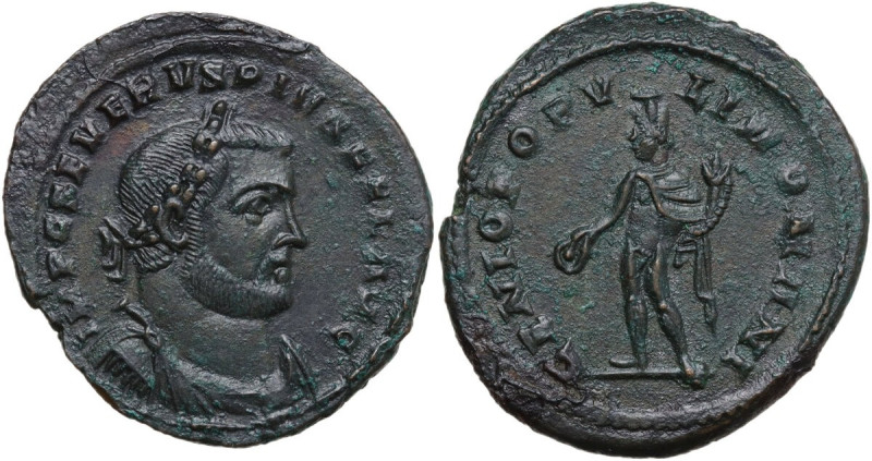 Severus II (306-307). AE Follis, 306-307 AD., Londinium mint. Obv. IMP C SEVERVS...