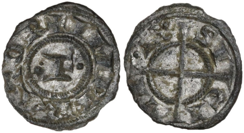 Gli Svevi nel Sud Italia. Federico II di Svevia (1197-1250). Quarto di denaro 12...