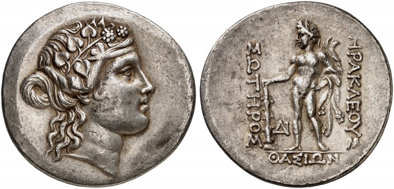 COINS OF THE GREEK WORLD. THRACE. Thasos. Tetradrachm c. 168/7-148 BC. Head of y...