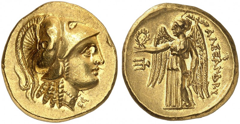 COINS OF THE GREEK WORLD. MACEDONIAN EMPIRE. Alexander III, 336-323. Gold stater...