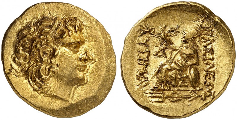 COINS OF THE GREEK WORLD. KINGS OF PONTUS. Mithradates VI, 120-63. Gold stater 8...