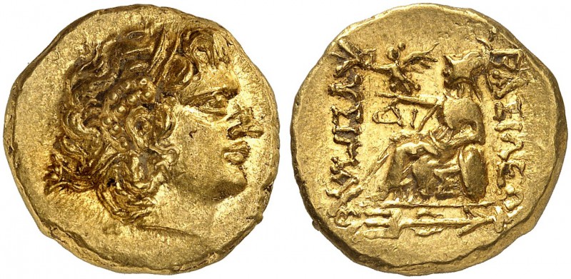 COINS OF THE GREEK WORLD. KINGS OF PONTUS. Mithradates VI, 120-63. Gold stater 8...