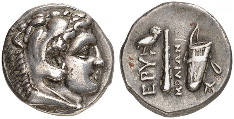 COINS OF THE GREEK WORLD. IONIA. Erythrai. Drachm c. 330-300 BC, Molion, magistr...