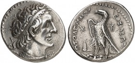 COINS OF THE GREEK WORLD. PTOLEMAIC KINGDOM. Ptolemy II Philadelphos, 285-246 BC. Tetradrachm 264/263 BC, Tyros. Diademed head of Ptolemy I to right, ...