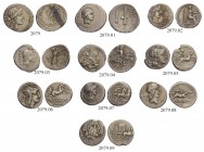 ROMAN REPUBLIC. Lot. Denarii. A lot containing 10 silver coins. All: Roman Republican Denarii. 39.05 g. About very fine to very fine. (10) (~€ 90/USD ...
