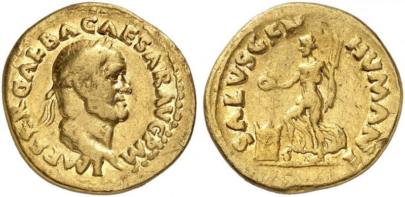 ROMAN EMPIRE. Galba, 68-69. Aureus Rome. IMP SER GALBA CAESAR AVG P M Laureate h...