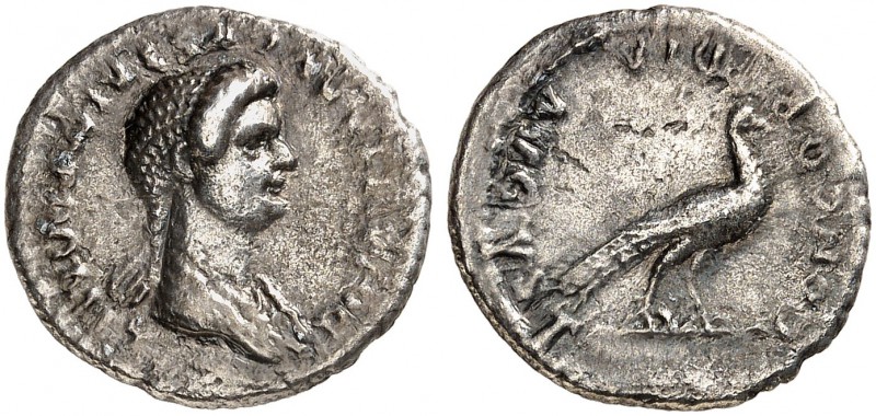 ROMAN EMPIRE. Domitia, Augusta, 82-96. Denarius 82-83, Rome. DOMITIA AVGVSTA IMP...