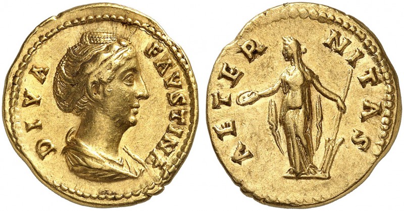 ROMAN EMPIRE. Faustina senior, wife of Antoninus Pius, 161-164. Aureus 141/161, ...