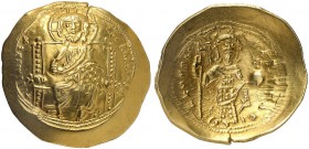 BYZANTINE EMPIRE. Constantinus X Ducas, 1059-1067. Histamenon nomisma (solidus) 1059/1067, Constantinople. Christ Panto­crator seated facing on square...