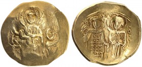 BYZANTINE EMPIRE. Theodore II Ducas-Lascaris, 1254-1258. Hyperpyron, Magnesia. Christ seated on throne without back. IC - XC in upper field. K - Θ on ...