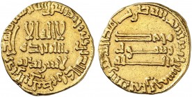 ABBASIDS. al-Mahdî, 158-169 H/775-786 AD. Dinar 168 H, (Baghdad). 4.15 g. Kazan 83. Sehr schön / Very fine. (~€ 130/USD 150)