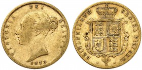 AUSTRALIEN. Victoria, 1837-1901. Half sovereign 1873 M, Melbourne. Third young head. 3.86 g. Seaby 3863. Fr. 14. Sehr schön / Very fine. (~€ 130/USD 1...