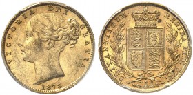 AUSTRALIEN. Victoria, 1837-1901. Sovereign 1878 S, Sydney. Young head. Seaby 3855. Fr. 11. PCGS MS62. (~€ 350/USD 405)