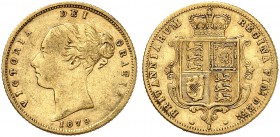 AUSTRALIEN. Victoria, 1837-1901. Half sovereign 1879 S, Sydney. Fourth young head. 3.92 g. Seaby 3862 C. Fr. 13. Sehr schön / Very fine. (~€ 130/USD 1...