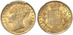 AUSTRALIEN. Victoria, 1837-1901. Sovereign 1883 S, Sydney. Young head. Seaby 3855 B. Fr. 11. PCGS MS62. (~€ 305/USD 355)