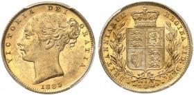 AUSTRALIEN. Victoria, 1837-1901. Sovereign 1885 S, Sydney. Young head. Seaby 3855 B. Fr. 11. PCGS MS62. (~€ 305/USD 355)
