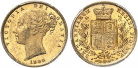 AUSTRALIEN. Victoria, 1837-1901. Sovereign 1886 S, Sydney. Young head. Seaby 3855 B. Fr. 11. PCGS MS62. (~€ 305/USD 355)