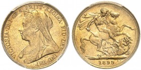AUSTRALIEN. Victoria, 1837-1901. Sovereign 1899, Perth. Seaby 3876. Fr. 25. PCGS AU58. (~€ 350/USD 405)