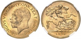 AUSTRALIEN. George V. 1910-1936. Sovereign 1929 P, Perth. Seaby 4001. Fr. 40. NGC MS63. (~€ 265/USD 305)