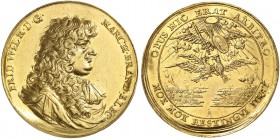 DEUTSCHLAND. Brandenburg-Preussen, Kurfürstentum, seit 1701 Königreich. Friedrich Wilhelm, 1640-1688. Goldmedaille zu 5 Dukaten o. J. (1656). Auf die ...