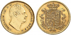 GROSSBRITANNIEN. Königreich. William IV. 1830-1837. 1/2 Sovereign 1834, London. 3.95 g. Seaby 3830. Fr. 384 a. Kleiner Randfehler / Minor edge nick. G...