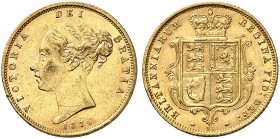 GROSSBRITANNIEN. Königreich. Victoria, 1837-1901. 1/2 Sovereign 1876, London. Third larger young head. Die number 79. 3.96 g. Seaby 3860 D. Fr. 389 f....