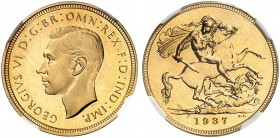 GROSSBRITANNIEN. Königreich. George VI. 1936-1952. Sovereign 1937, London. 8.01 g. Seaby 4076. Fr. 411. NGC PF65. (~€ 1315/USD 1515)