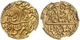 INDIEN. Mughal. Shah Jahan, 1037-1068 AH (1628-1658). Mohur 1066 AH, Jahr 30 (1658 AD), Daulatabad. KM 258.3. Prachtvolle Erhaltung / Magnificent cond...