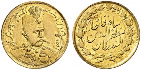 IRAN. Muzaffar al-Din Shah, 1313-1324 AH (1896-1907). 1 Toman 1316 AH (1898). 2.84 g. KM 995. Fr. 70. Gutes vorzüglich / Good extremely fine. (~€ 130/...