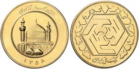 IRAN. Islamische Republik. 5 Azadi SH 1358 (1979). 40.63 g. KM 1240. Fr. 112. Von polierten Stempeln / From polished dies. FDC / Uncirculated. (~€ 131...