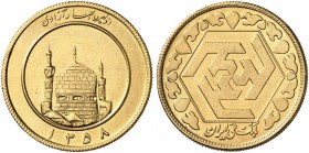 IRAN. Islamische Republik. 2 1/2 Azadi SH 1358 (1979). 20.33 g. KM 1241. Fr. 113. Berieben / Polished. Vorzüglich / Extremely fine. (~€ 700/USD 810)...