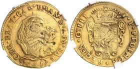 ITALIEN. Savoyen / Sardinien. Carlo Emanuele II., 1638-1675, unter Vormundschaft seiner Mutter Maria Cristina, 1639-1648. 4 Scudi 1641, Torino. 13.17 ...