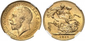KANADA. George V. 1910-1936. Sovereign 1911 C, Ottawa. Seaby 3997. Fr. 2. NGC MS62. (~€ 285/USD 330)