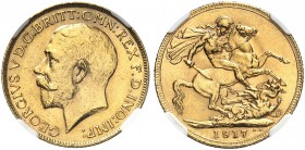 KANADA. George V. 1910-1936. Sovereign 1917 C, Ottawa. Seaby 3997. Fr. 2. NGC MS62. (~€ 285/USD 330)
