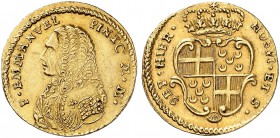 MALTA. Emanuel Pinto, 1741-1773. Zecchino o. J., Valetta. 3.40 g. Gatt 25-1Z-10X10. Restelli/Sammut 18. Fr. 33. Selten / Rare. Feine Patina / Nice ton...