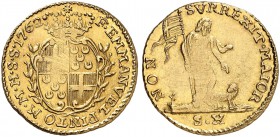 MALTA. Emanuel Pinto, 1741-1773. 10 Scudi 1762, Valetta. 7.90 g. Gatt 25-10S-21N21 (die combination not listed). Restelli/Sammut 45. Fr. 36. Leicht ju...