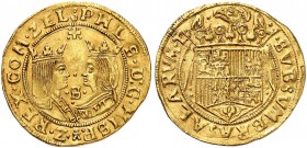 NIEDERLANDE. Zeeland, Provinz. 2 Dukaten o. J. (1581-1583). Spanischer Typ. 6.95 g. Delmonte 879. Fr. 300. Selten in dieser Erhaltung / Rare in this c...