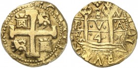 PERU. Felipe V. 1700-1746. 8 Escudos 1741, V-Lima. Cayon 10060. Fr. 7. Selten / Rare. PCGS XF Detail. (~€ 2630/USD 3030)
